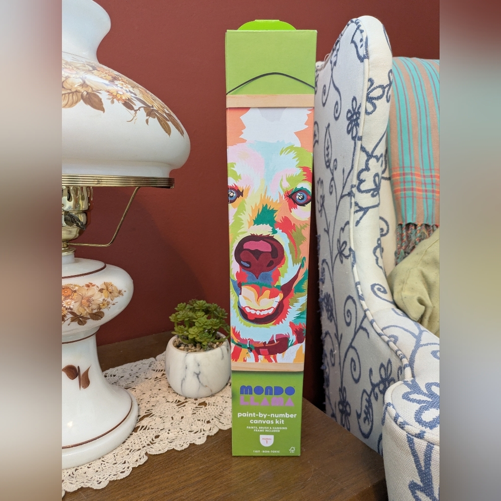 Colorful Dog Paint-by-Number Kit